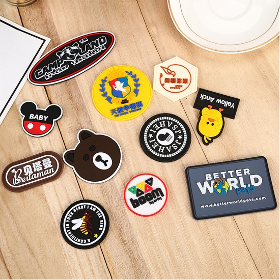 3D Soft Rubber Badge Silicone patch For Clothes
