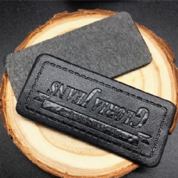 Customized Soft Genuine Leather Label For Jeans