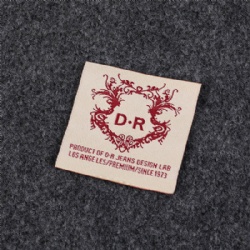 Factory Custom High Density Brand Woven Label For Garment Dress