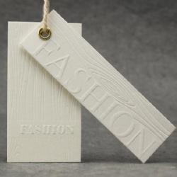 White Hang Tag For White T-Shirt Tags