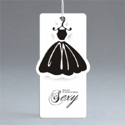Customized Flower Pattern Cardboard Clothes Label Hang tags