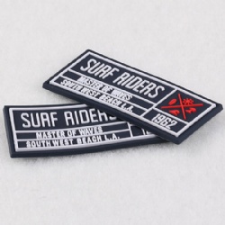 Soft PVC Rubber Clothing Label Silicone Patch